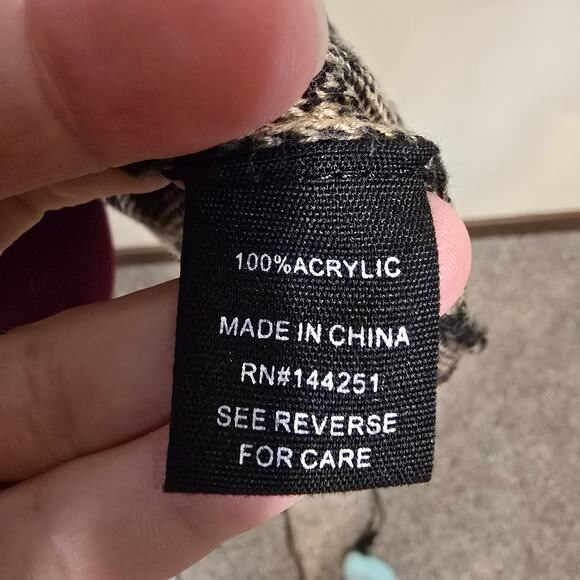 Women's Moon & Madison Cheetah Print Open Knit Sweater Cardigan | Size Large - Picture 11 of 12